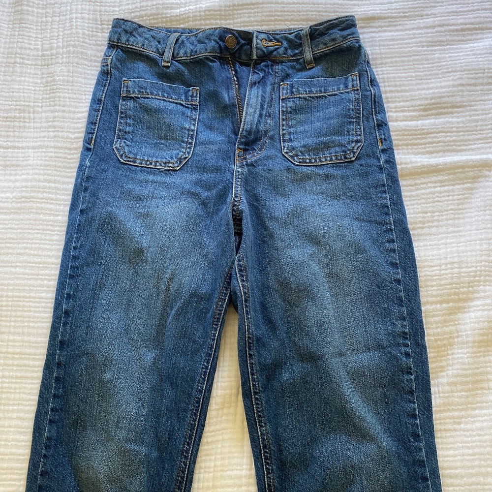 Vintage forever21 high rise wide leg jeans